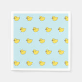 イエローベビーダックダッキー（アヒルちゃん）シャワーパーティーナプキン スタンダードカクテルナプキン (正面)