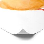 イエローベビーチックスプリント |ベビーチックス水彩 ポスター (角)