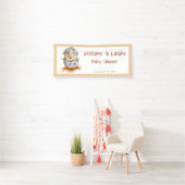 イエローベビーバードニュートラルベビーシャワー 横断幕 (インサイチュ)