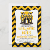 イエローベビーロックベビーシャワー 招待状 (正面)