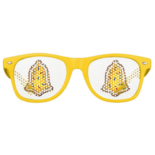 イエローベルシュガークッキーメリークリスマスホリデー レトロサングラス (正面)