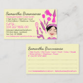 イエローベーカリーケーキペストリー調理師デリバリー 名刺 (正面/裏面)