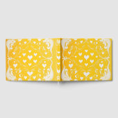 イエローベージュのヴィンテージリソグラフ#3 デジタルアート ゲストブック (全面)