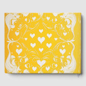 イエローベージュのヴィンテージリソグラフ#3 デジタルアート ゲストブック (裏面)