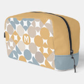 イエローベージュブラウングレー中央世紀円パターン ドップキット (右コーナー)