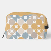 イエローベージュブラウングレー中央世紀円パターン ドップキット (裏面)