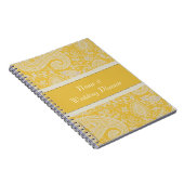 イエローペイズリーインディアンダマスクウエディングプランナー ノートブック (右側)