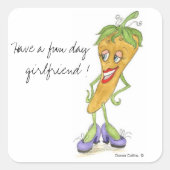 イエローペッパーのシール スクエアシール (正面)