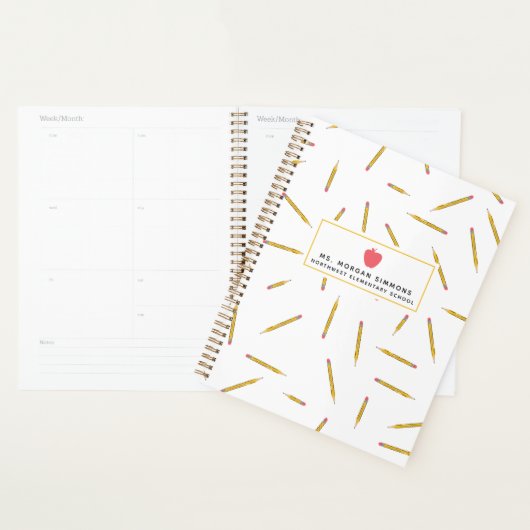 イエローペンシルピンクアップル先生プランナー プランナー手帳 (ディスプレー)