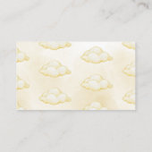 イエローホットエアバルーンおむつラッフルベビーシャワー エンクロージャーカード (裏面)