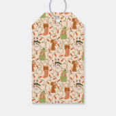 イエローホリデーキャットドッグメリークリスマス ギフトタグ (裏面)