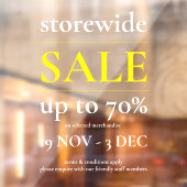 イエローホワイトセールウィンドウサインクラシープロフェッショナル ウィンドウサイン (シート2)