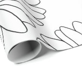 イエローホワイトデイジーパターン ラッピングペーパー (ロールコーナー)