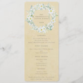 イエローホワイトフローライースターリースフラット4コース メニュー (正面)