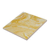 イエローホワイトマーブルプリント タイル (側面)