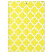 イエローホワイトモロッコクローバーパターン#5 クリップボード (裏面)