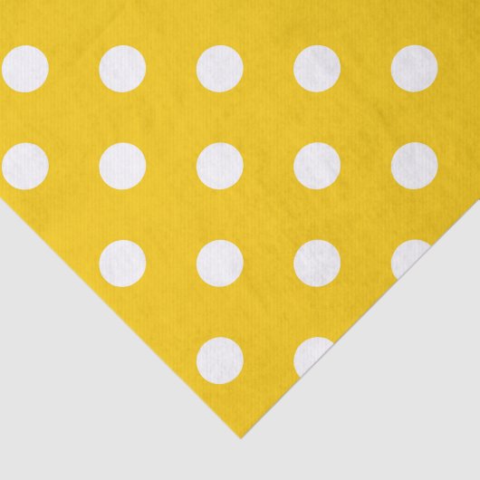イエローホワイト水玉模様デザイン 薄葉紙 (詳細)
