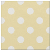 イエローホワイト水玉模様模様地 ファブリック (クローズアップ)