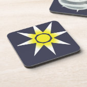 イエローホワイト魔法サン製品 コースター (左側)