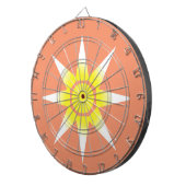 イエローホワイト魔法サン製品 ダーツボード (正面右)