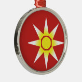 イエローホワイト魔法サン製品 メタルオーナメント (右)