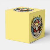 イエローホワイト鳩の宗教カトリックの確認 フェイバーボックス (裏面サイド)