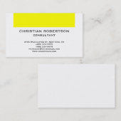イエローホワコンテンポラリーイトのコンサルタントの名刺 名刺 (正面/裏面)