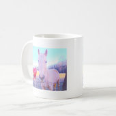 イエローホースと赤いハート コーヒーマグカップ (正面左)