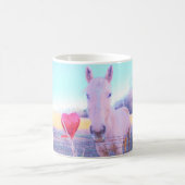 イエローホースと赤いハート コーヒーマグカップ (中央)