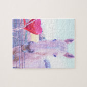 イエローホースと赤いハート ジグソーパズル (横)