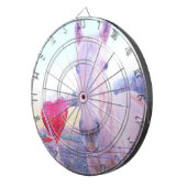 イエローホースと赤いハート ダーツボード (正面右)