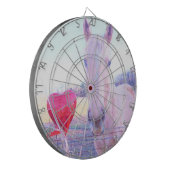 イエローホースと赤いハート ダーツボード (正面左)