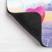 イエローホースと赤いハート マウスパッド (コーナー)