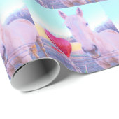 イエローホースと赤いハート ラッピングペーパー (ロールコーナー)