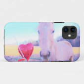 イエローホースと赤いハート Case-Mate iPhoneケース (裏面(横))