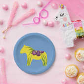 イエローホースプレート ペーパープレート (パーティー)