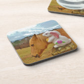 イエローホース、春ウサギ コースター (左側)