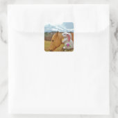 イエローホース、春ウサギ スクエアシール (バッグ)