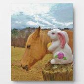 イエローホース、春ウサギ フォトプラーク (正面)