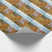 イエローホース、春ウサギ ラッピングペーパー (角)