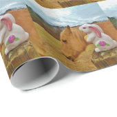 イエローホース、春ウサギ ラッピングペーパー (ロールコーナー)