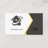 イエローホームモダン建物構造 名刺 (裏面)