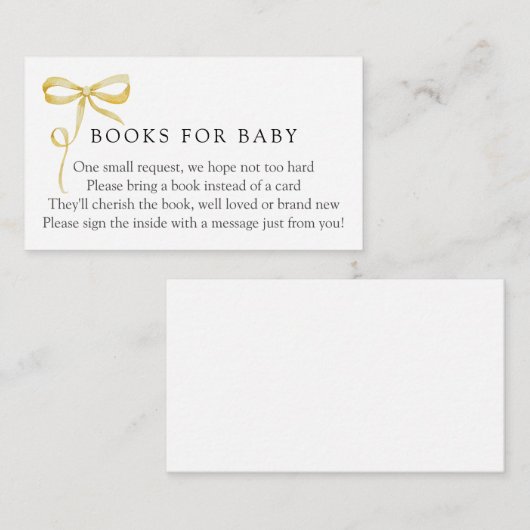 イエローボウベビー依頼 エンクロージャーカード (正面/裏面)