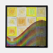 イエローボックス磁石 マグネット (正面)