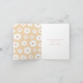 イエローボホデイジー誕生日パーティー サンキューカード (内部)