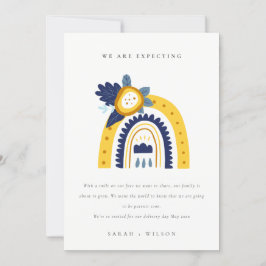 イエローボホフローラレインボーベビー発表 サンキューカード