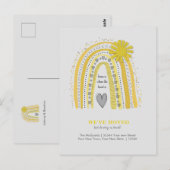 イエローボホーレインボー引っ越しました発表 ポストカード (正面/裏面)