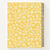 イエローボホ春デイジーパターン ノートブック (裏面)
