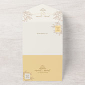 イエローボホ結婚ズ オールインワン招待状 (外側)