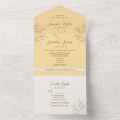 イエローボホ結婚ズ オールインワン招待状 (内側)